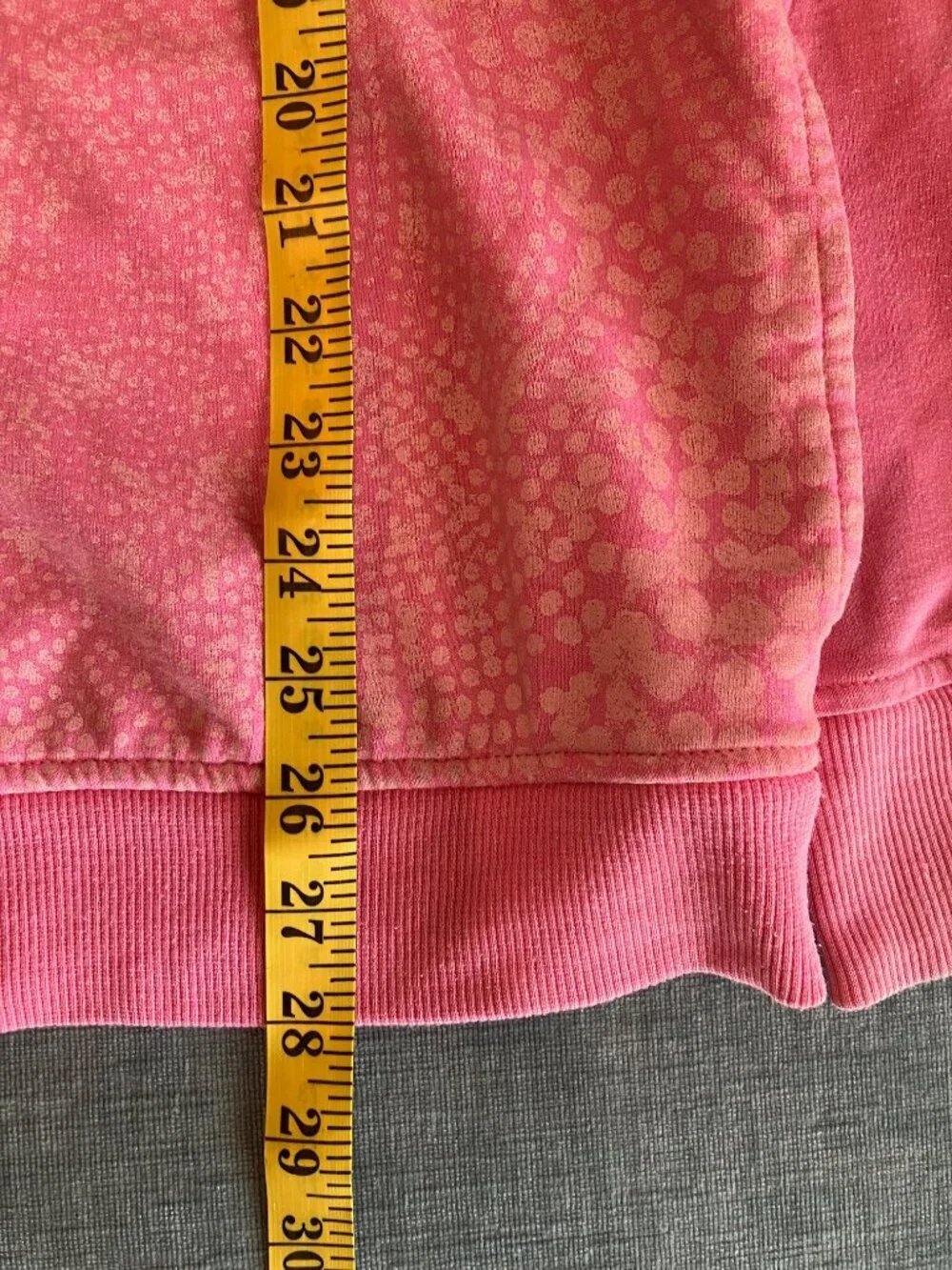 Columbia Womens XL Pink Full Zip Hoodie Jacket Tonal Print Pockets Outdoor